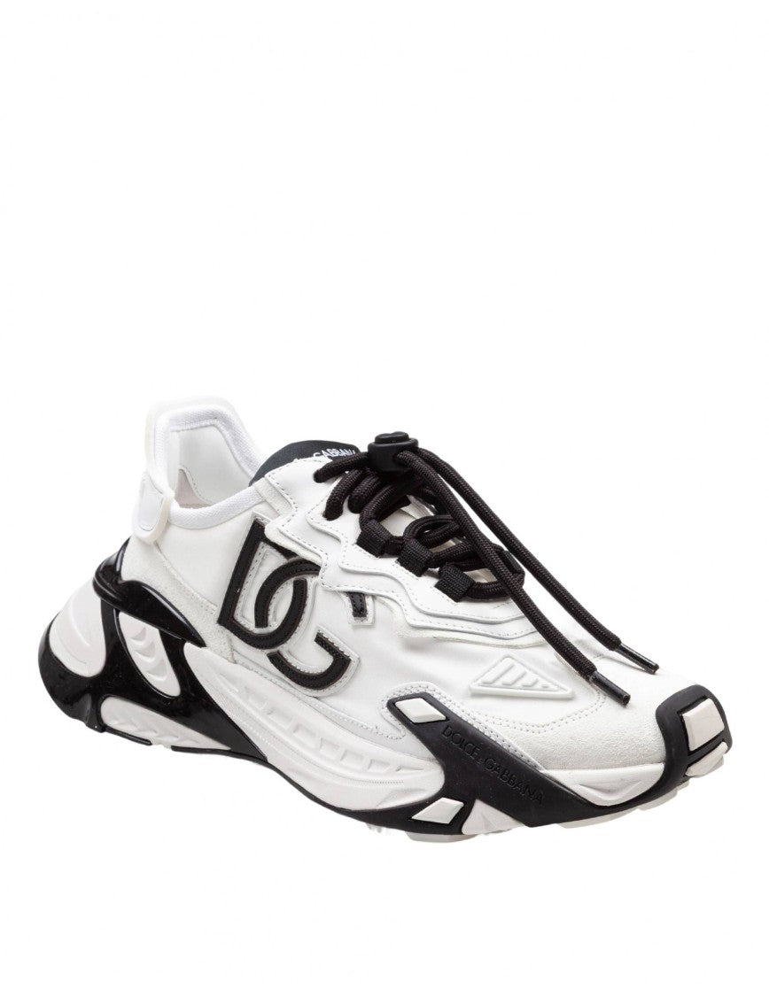 Dolce & Gabbana Day Faster Viscose And Leather Sneakers