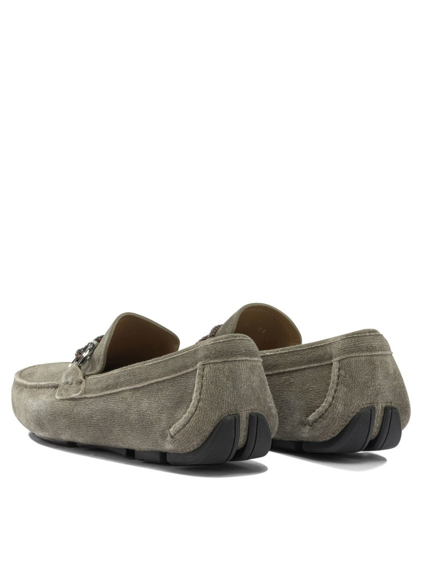 Ferragamo Calfskin Upper Loafers With Hand-Stitched Tubular Construction