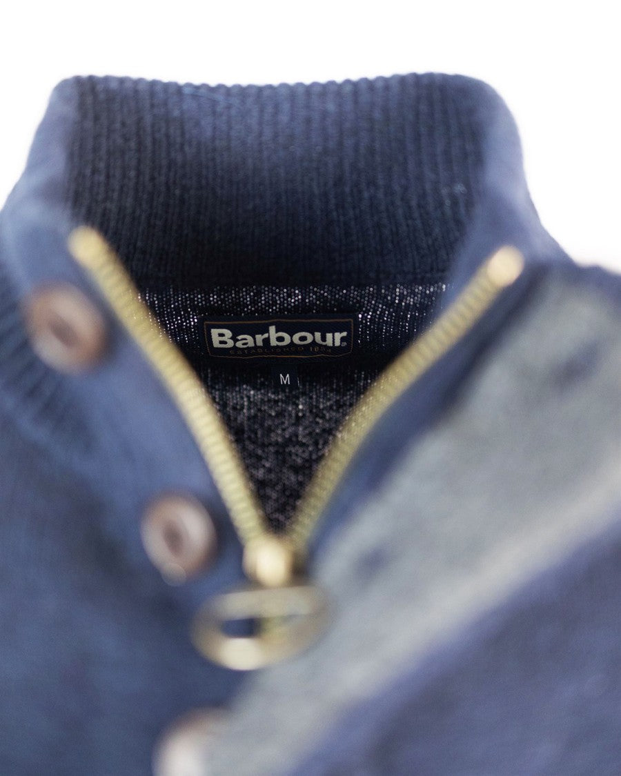 Barbour Essential Patch Blue Sweater