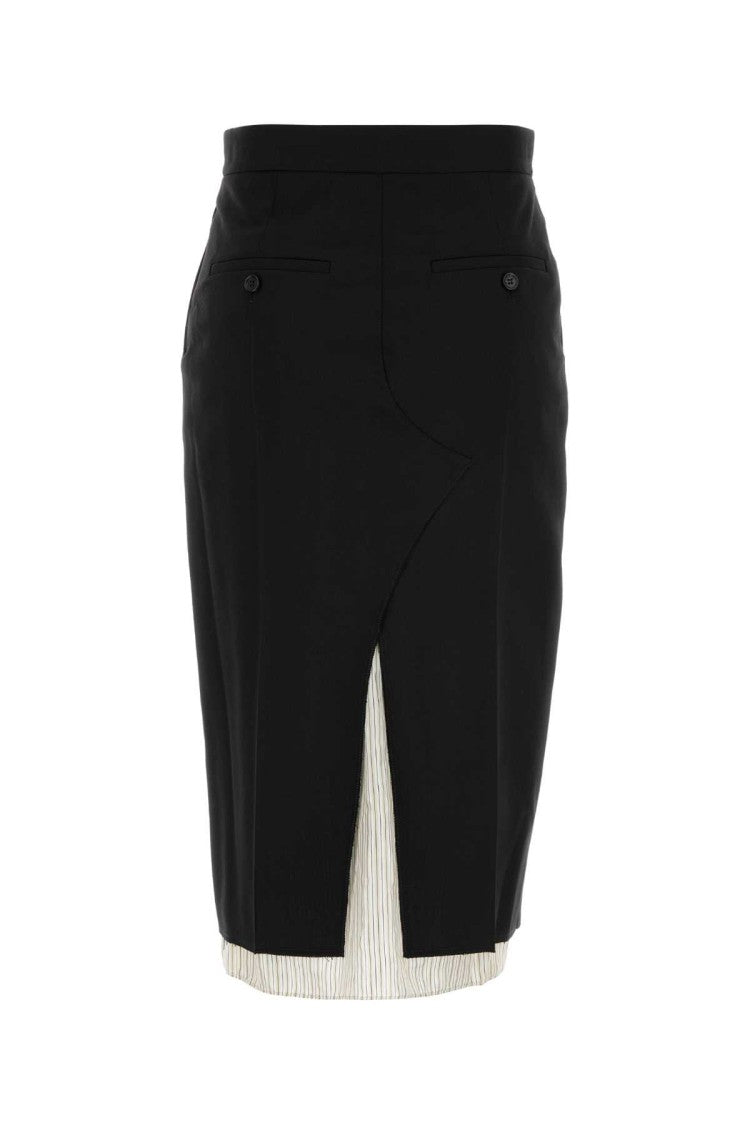 Marni Black Wool Skirt