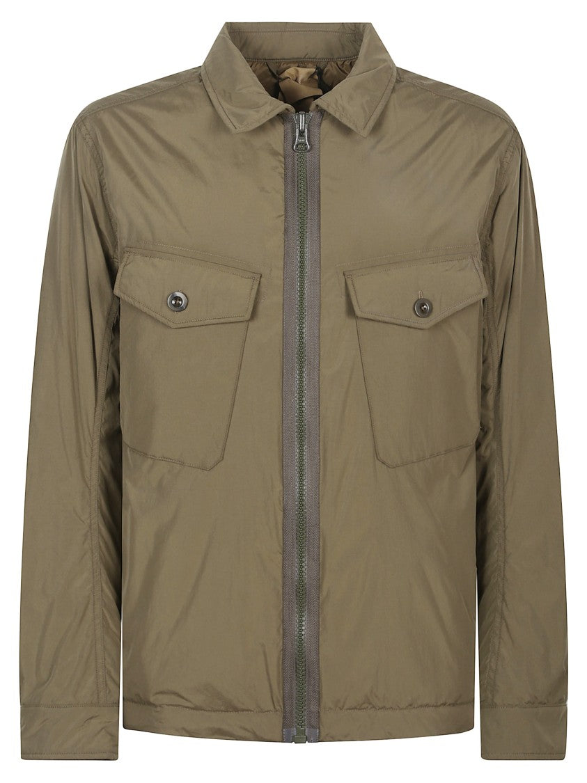 Ten C Front Zip Mid Layer Jacket With Chest Pockets