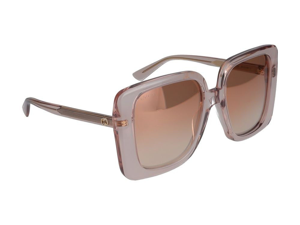 Gucci Oversized Square Frame Sunglasses With Gradient Lenses