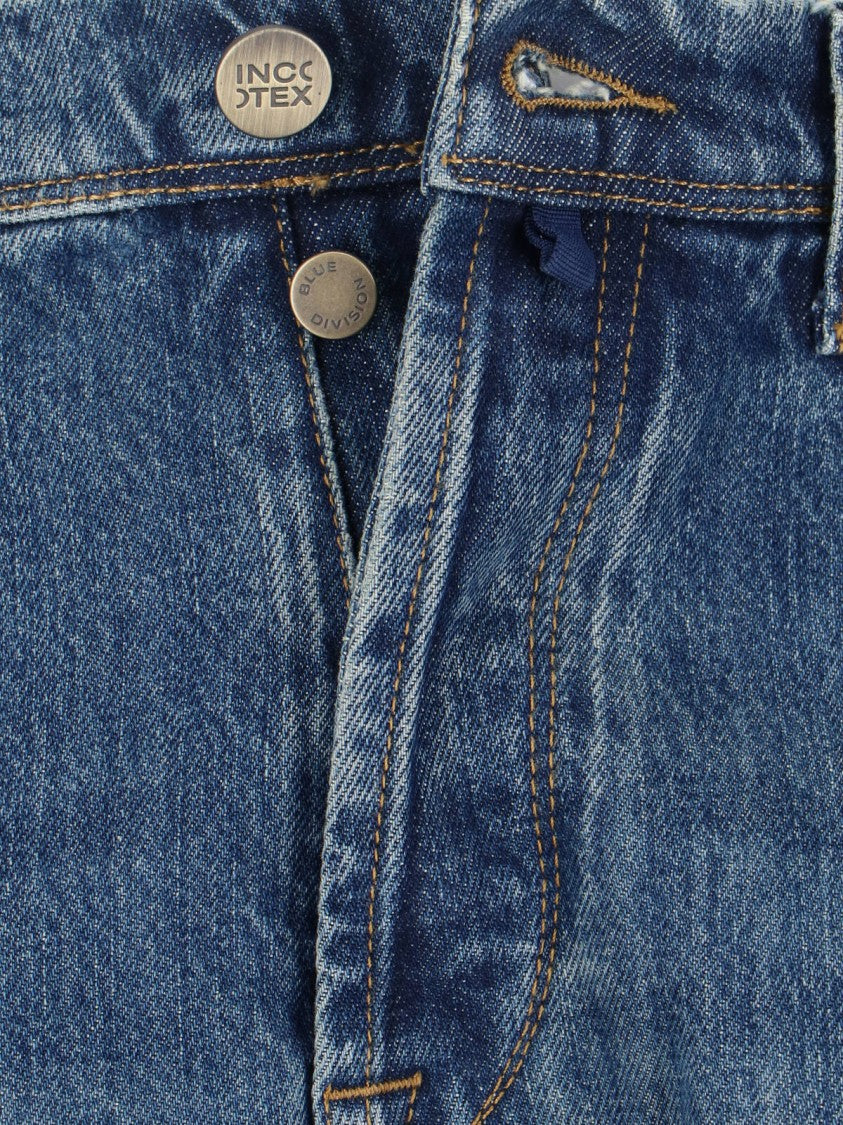Incotex Straight-Leg Jeans With Traditional Five-Pocket Design