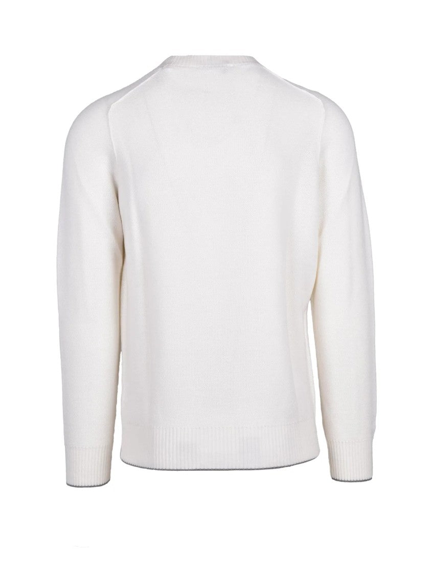 Kangra Crew Neck Raglan Pullover In Extrafine Merino Wool
