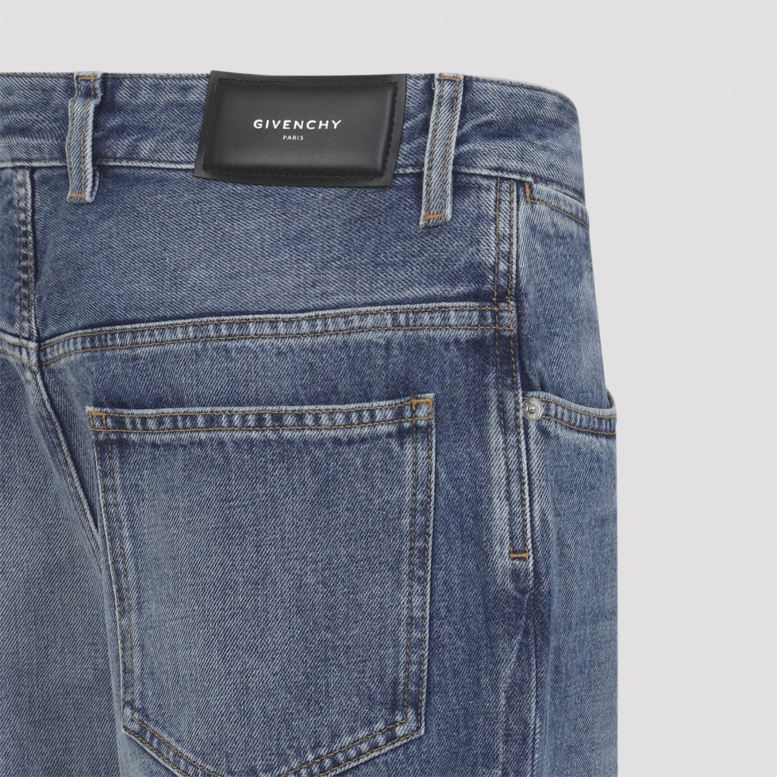 Givenchy Straight-Leg Denim Jeans With Medium Blue Wash