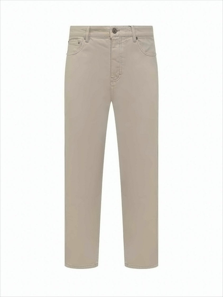 Ami Minimalistic Straight Pants With Classic Five-Pocket Design