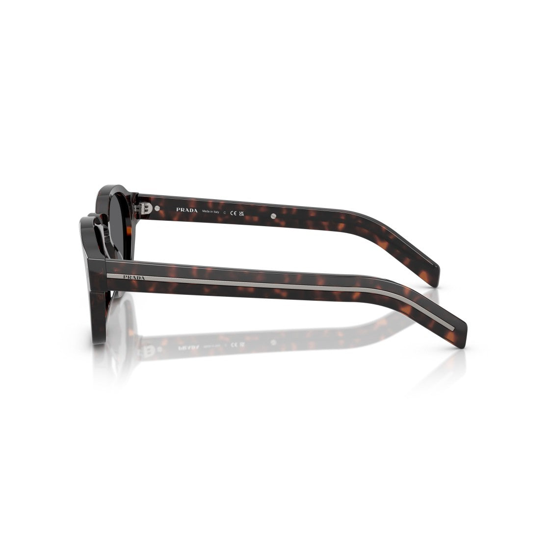 Prada 0Pr A16s Tortoiseshell Geometric Sunglasses With Thick Temples