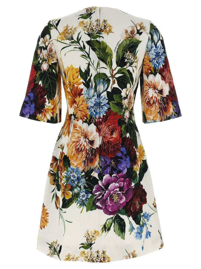 Dolce & Gabbana Floral Bouquet Printed Dress