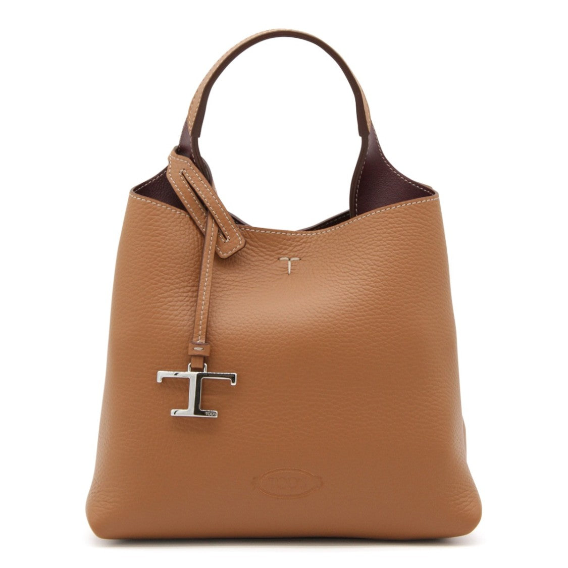 Tod's Beige Leather Tote Bag