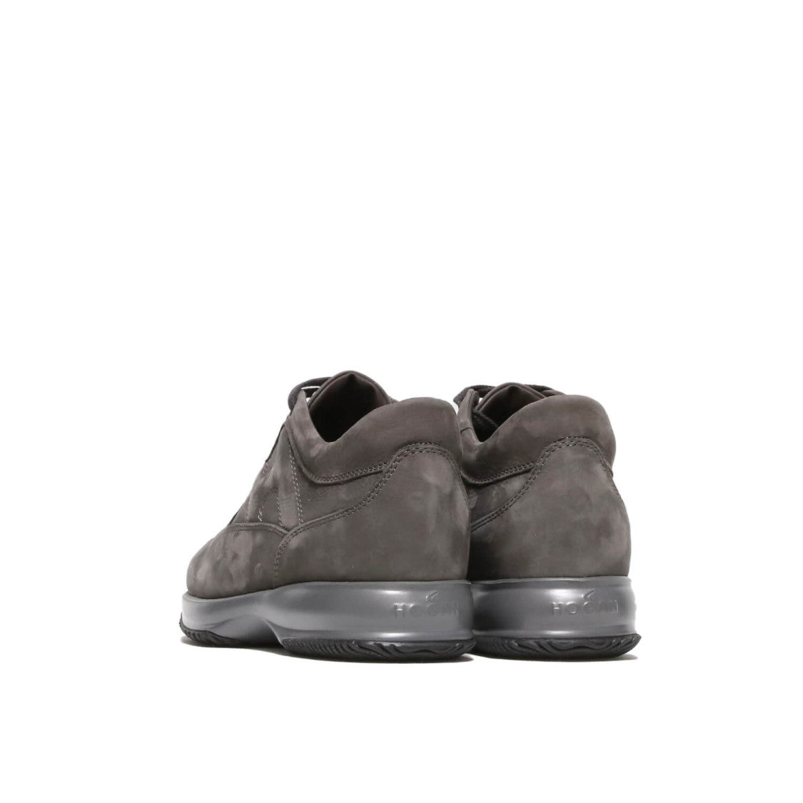Hogan Grey Suede Interactive Sneakers