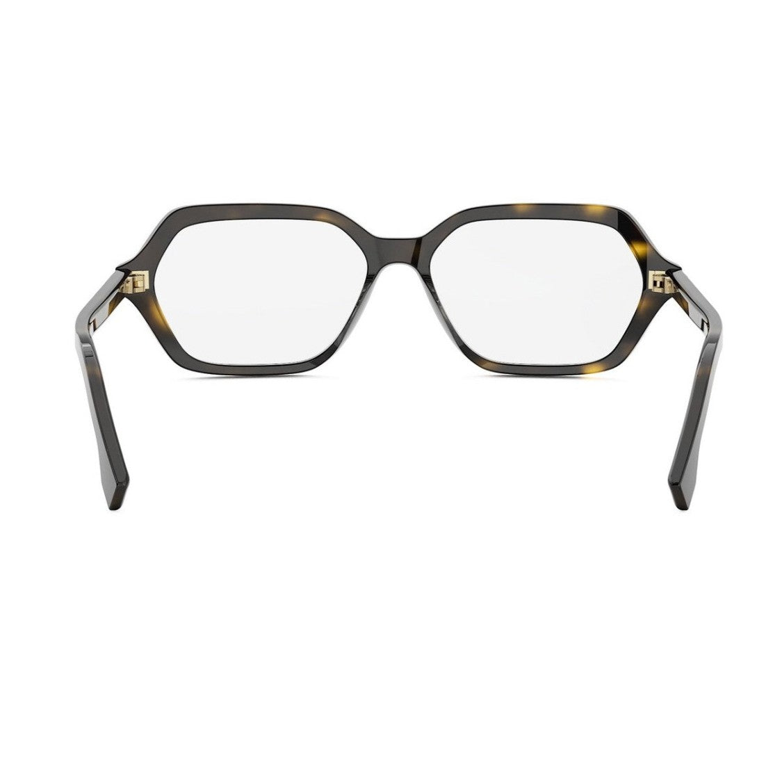 Fendi Havana Selleria Acetate Geometric Sunglasses