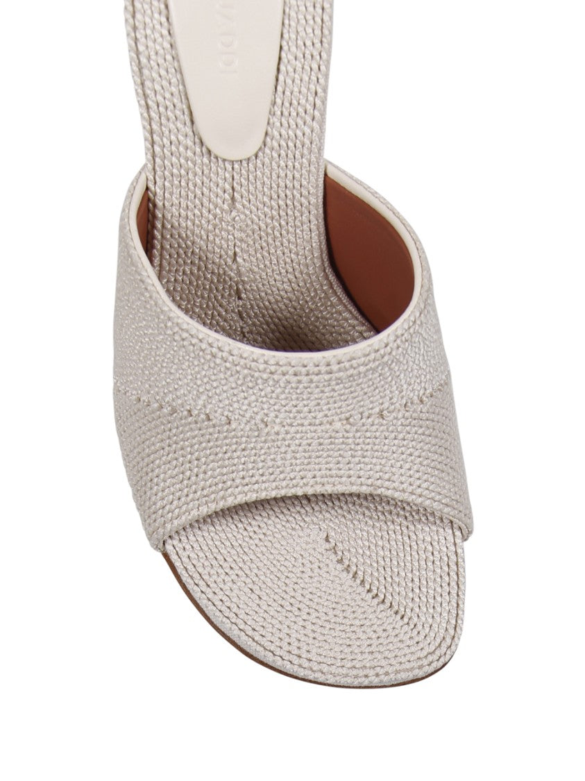Amina Muaddi Taylor Woven Slipper 90