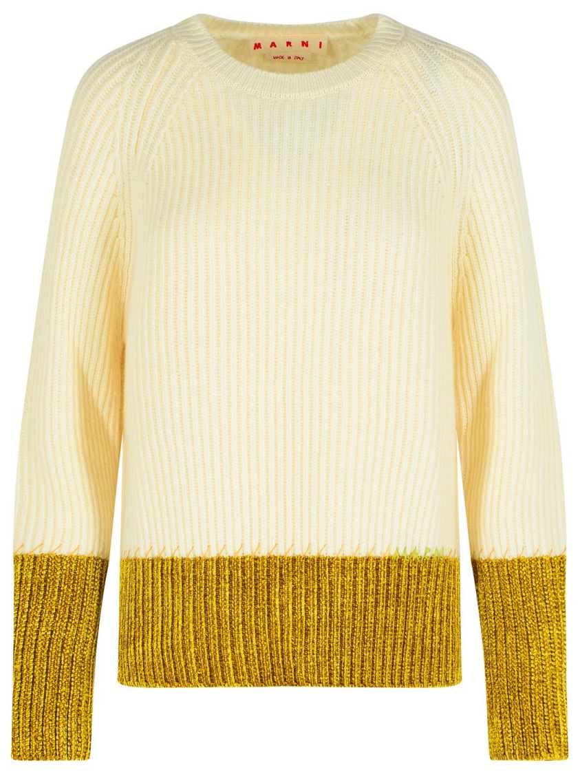 Marni Ivory Virgin Wool Sweater