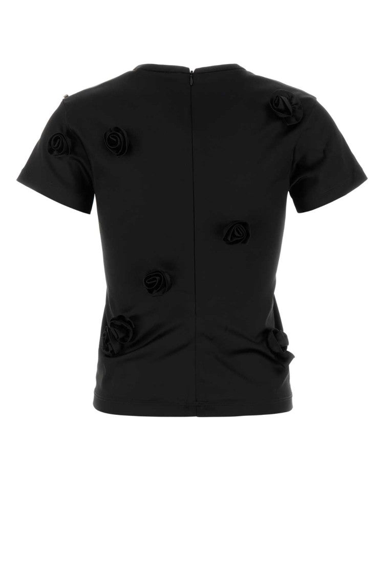 Sportmax Black Satin Mendoza T-Shirt