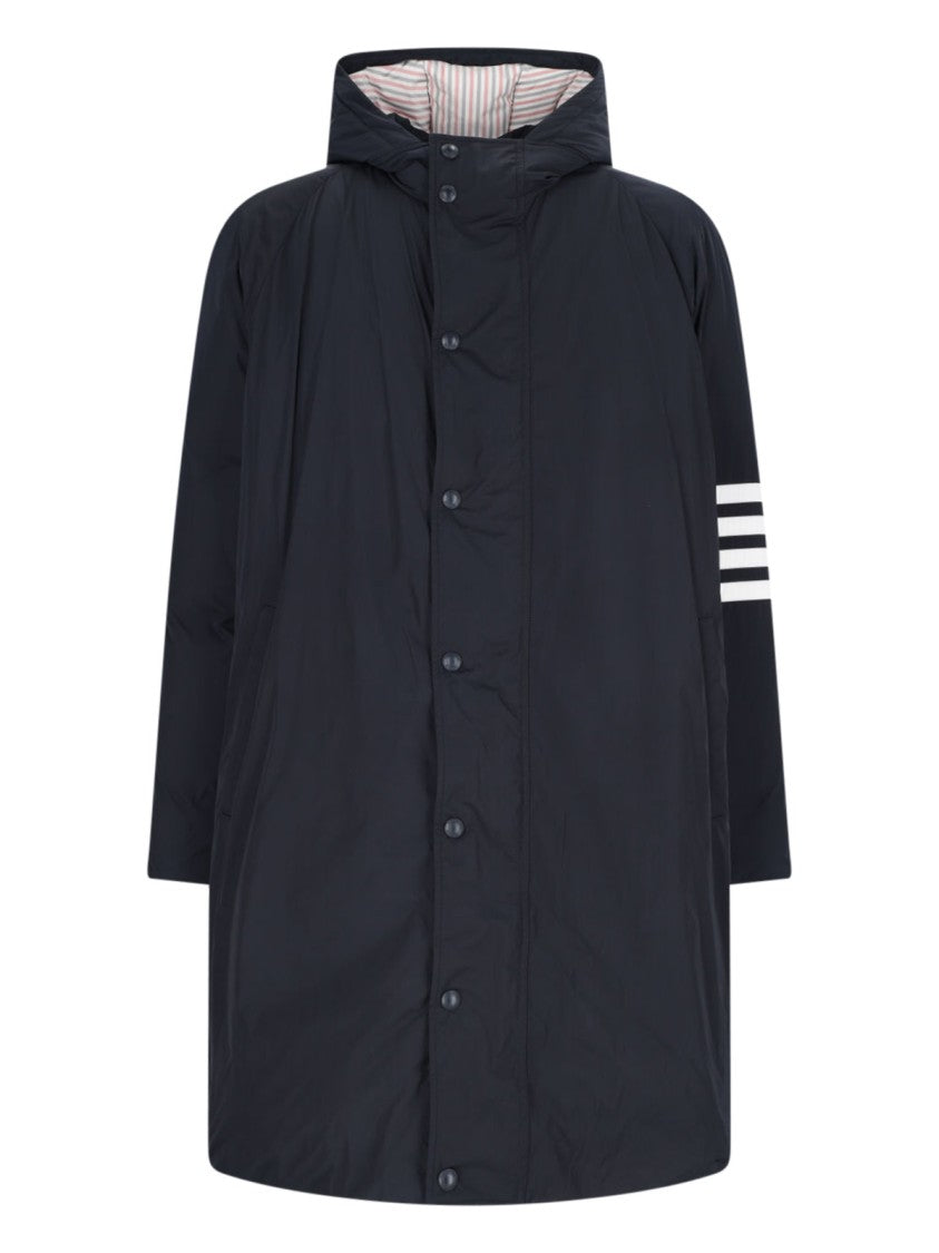 Thom Browne "4-Bar Football" Parka – Navy