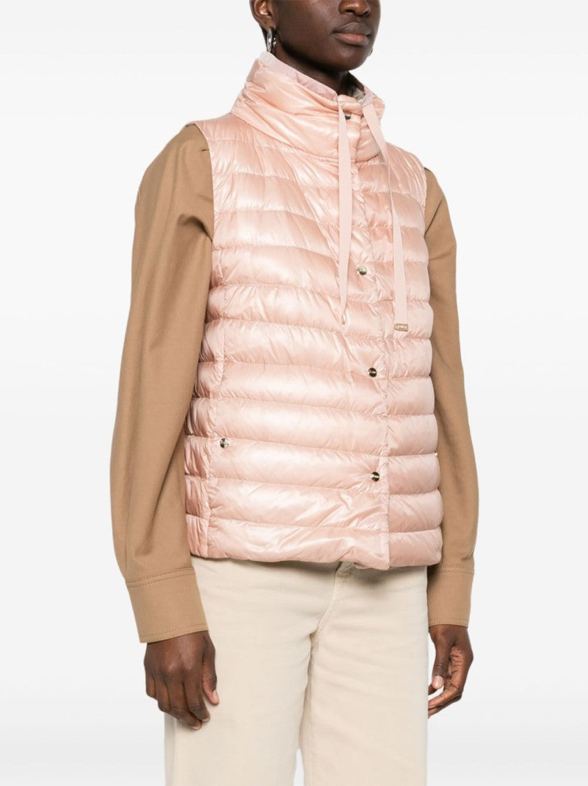 Herno Quilted Black Jacket With High Collar