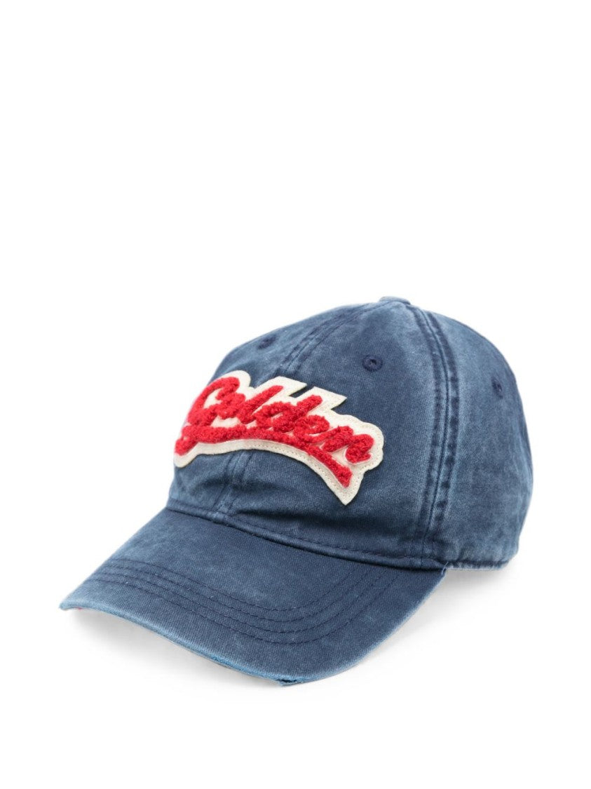 Golden Goose Embroidered Patch Star Accent Silk Nylon Hat