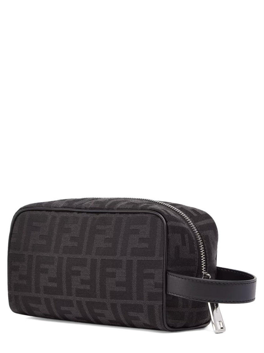 Fendi Beauty Case "Ff" Jacquard Small