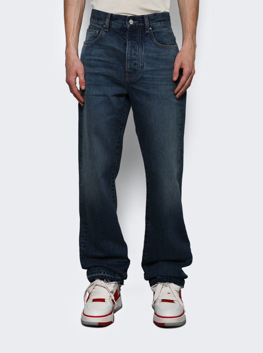 Amiri Released Hem Straight Jean Dark Indigo