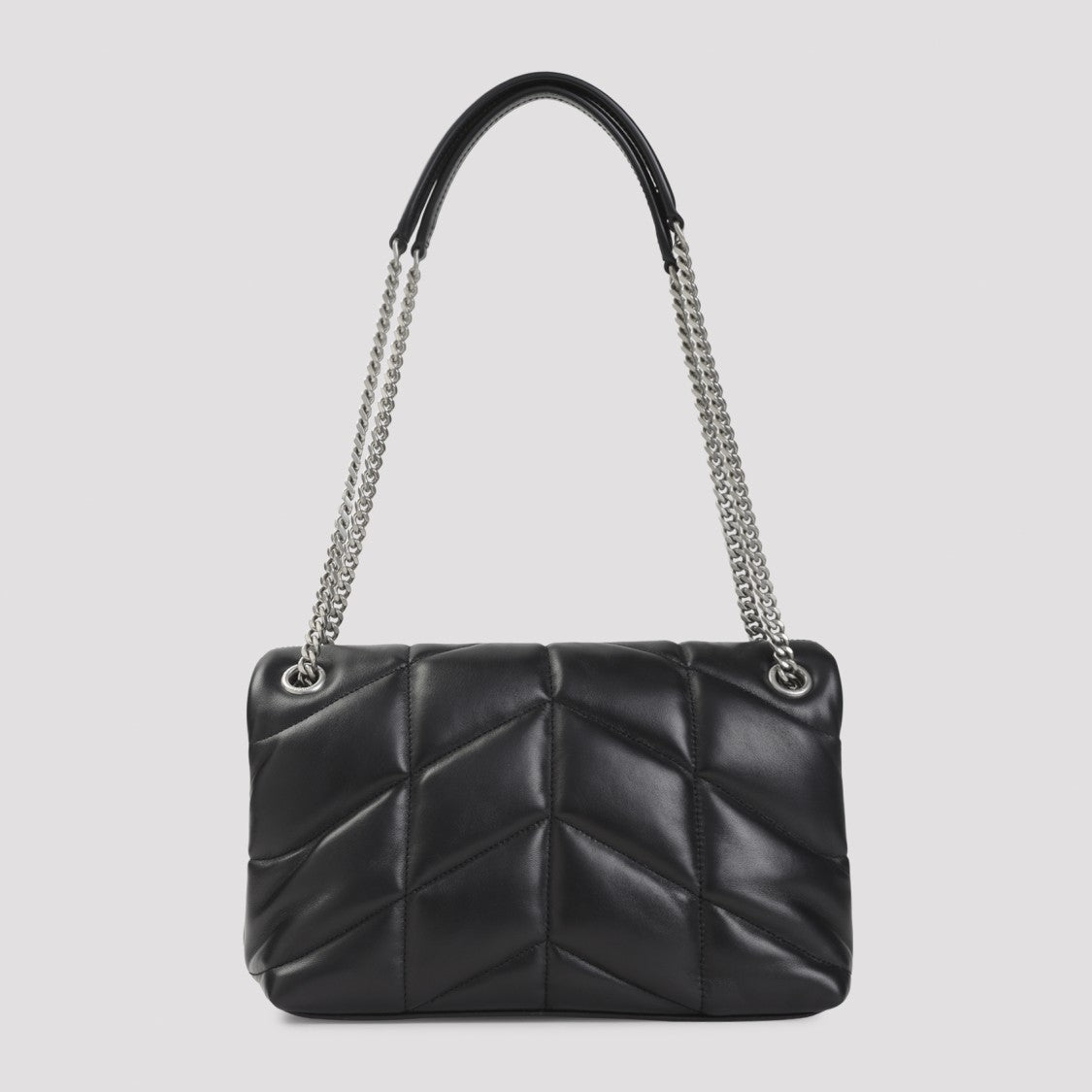 Saint Laurent Quilted Black Lamb Leather Shoulder Bag