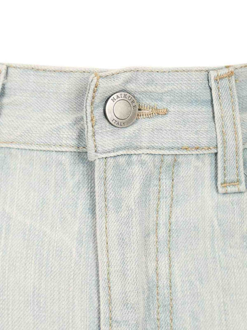 Haikure Light Blue Rounded Leg Denim Jeans