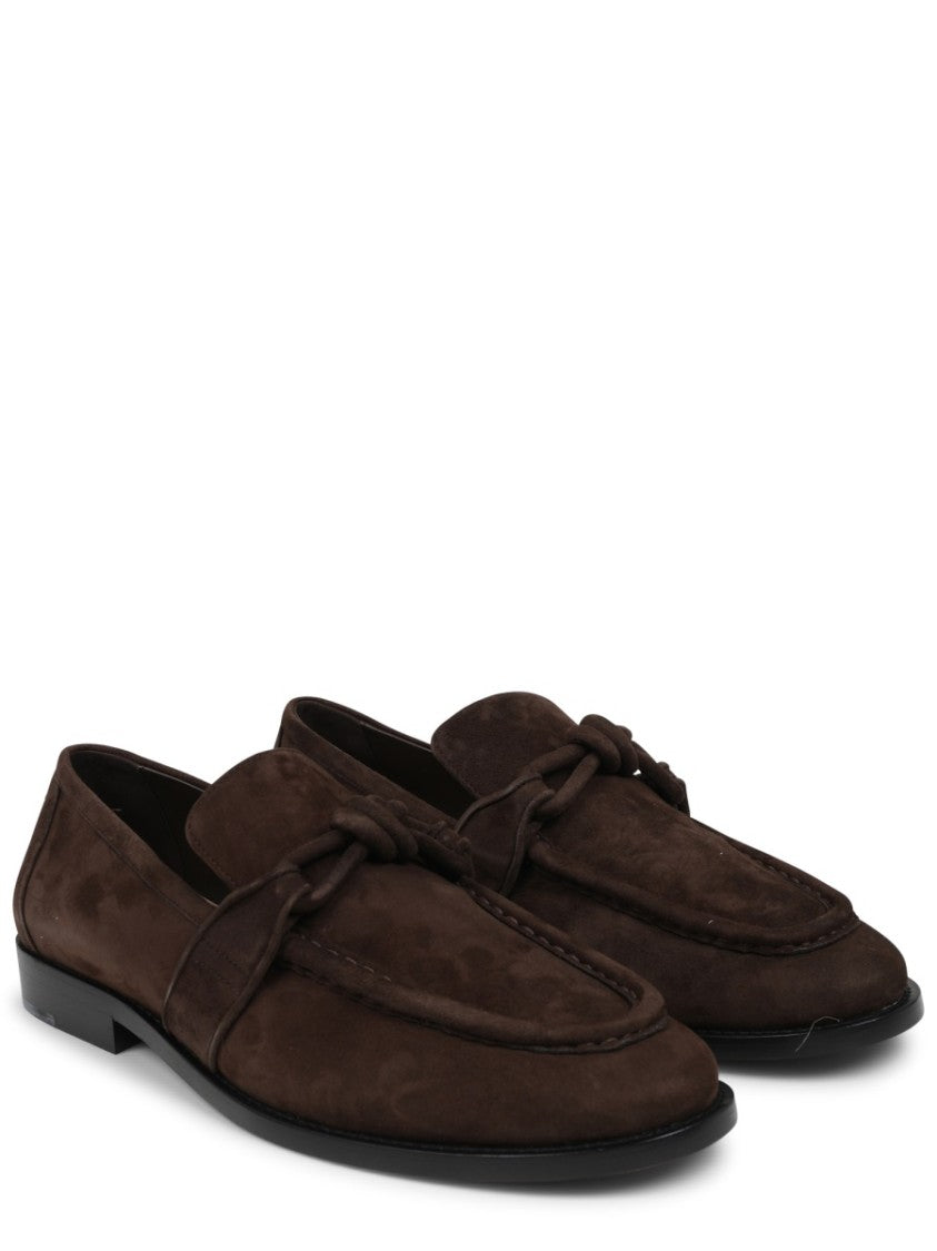 Bottega Veneta Moccasin With Knotted Leather Detail And Smooth Sole