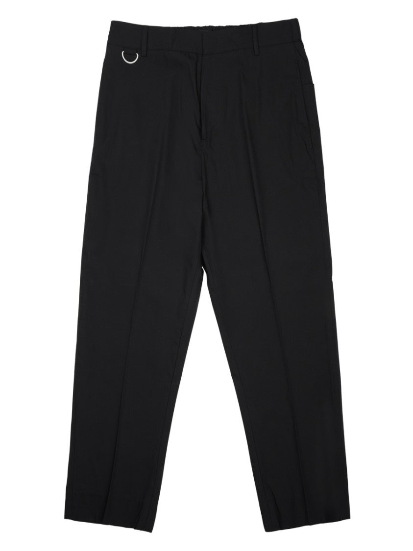 Low Brand Straight-Leg Black Pants With Minimalist Design