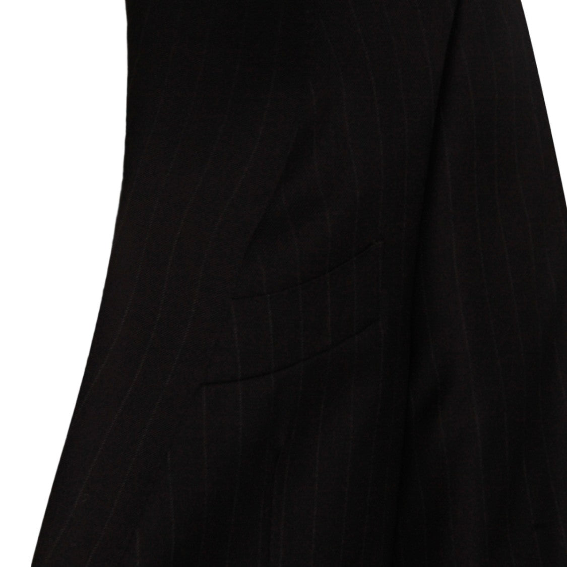 Canali Black Pinstriped Suit Jacket With Tailored Fit