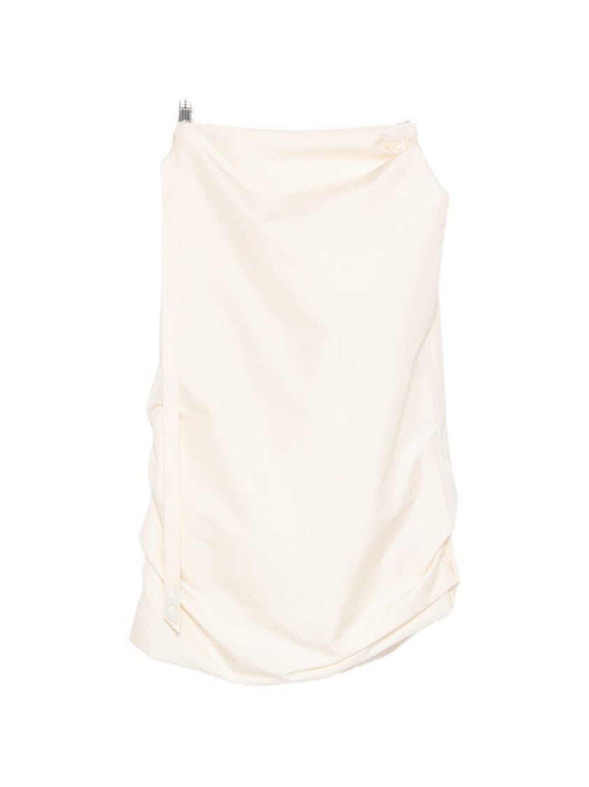Diesel Beige Silk And Nylon Lightweight Skirt