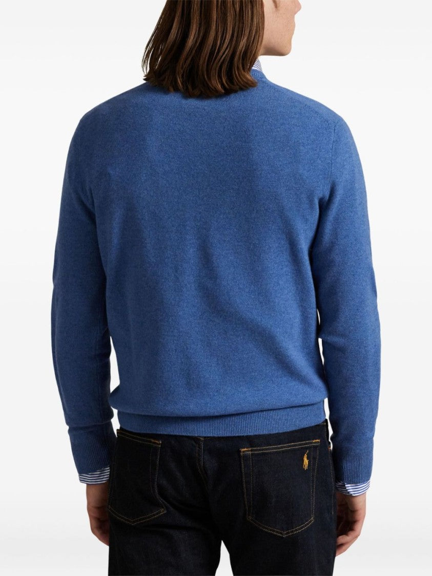 Polo Ralph Lauren Tailored Round Neck Sweater With Subtle Logo Detail