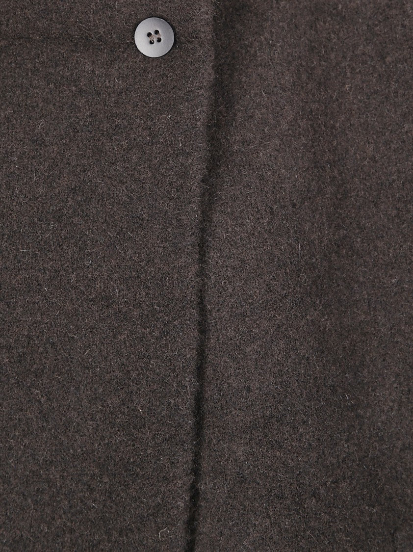 Boboutic High Collar Jacket With Button Closure