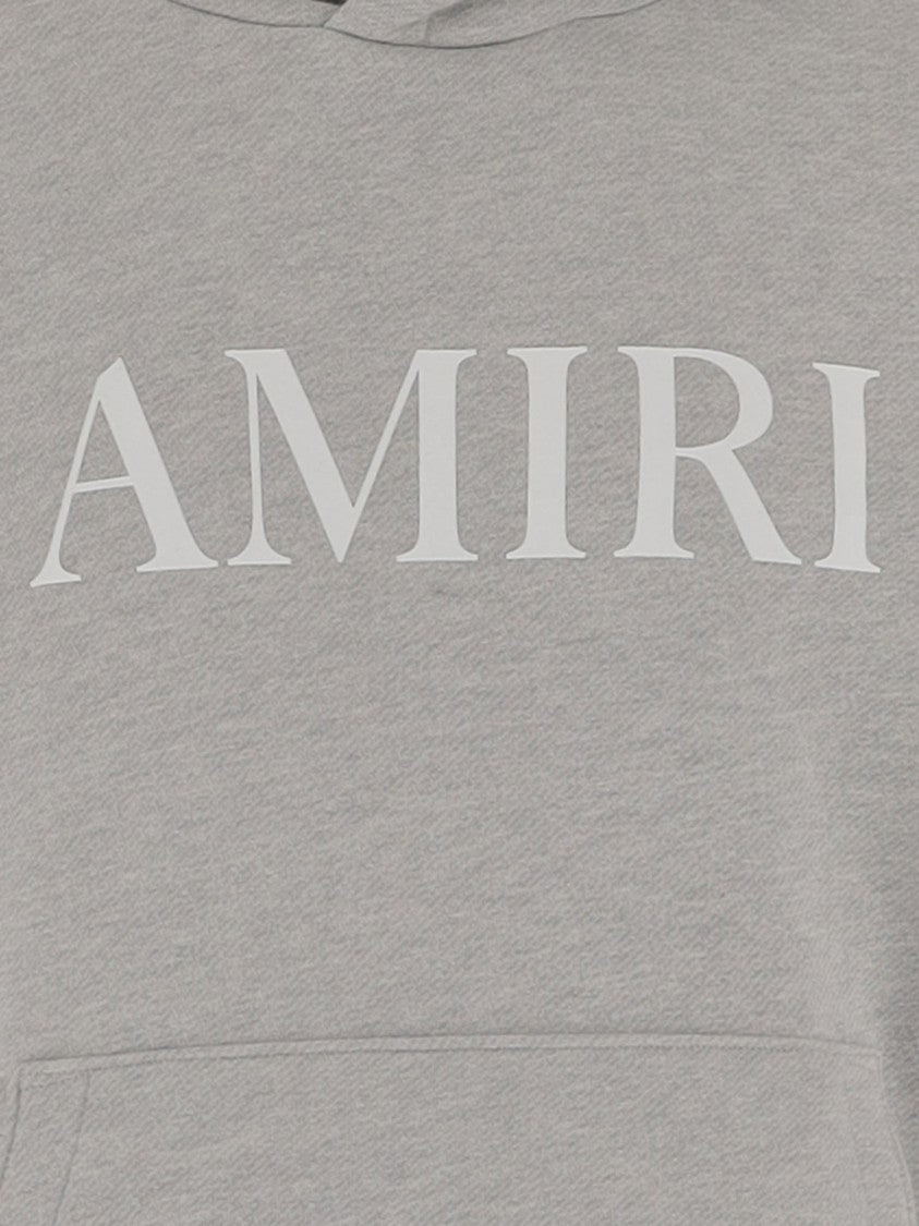 Amiri Cotton Sweatshirt With Hood And Contrasting Logo Detail