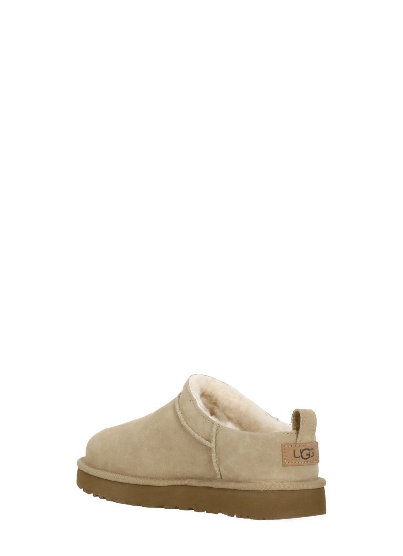 Ugg Beige Classic Micro Shearling Loafers