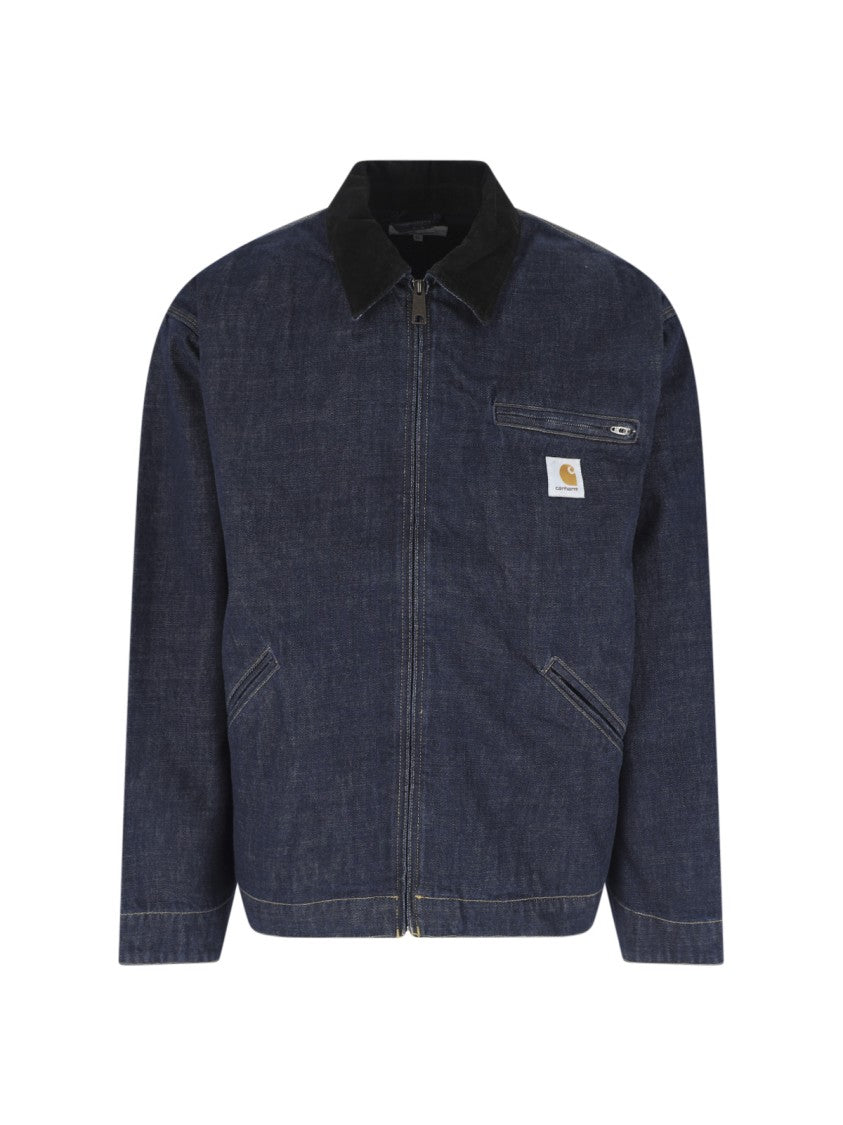 Carhartt Wip Blue Og Detroit Classic Collar Jacket