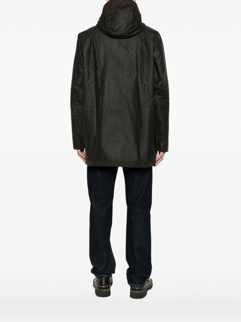 Barbour Durable Waxed Cotton Jacket With Tartan Lining