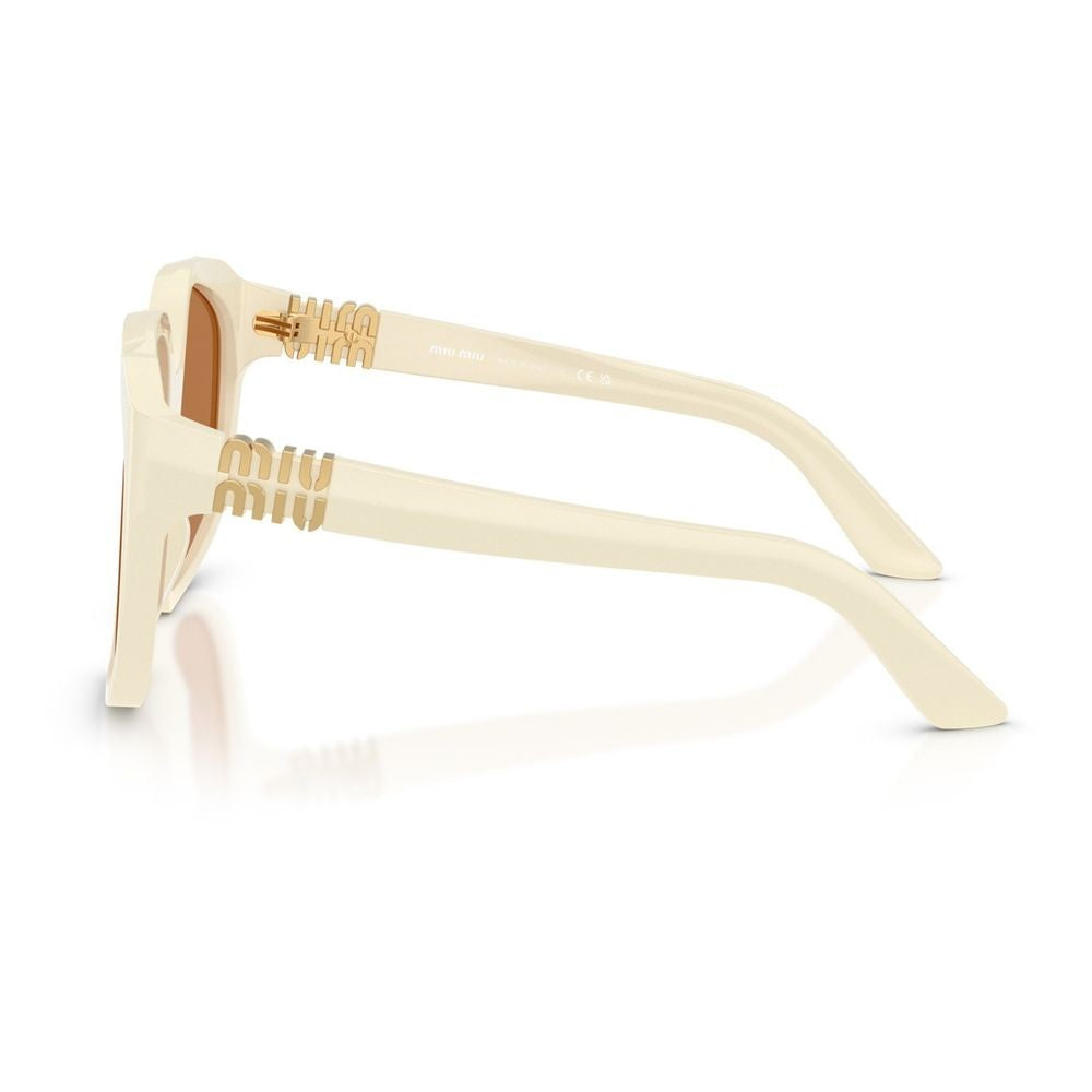 Miu Miu 0Mu A07s Ombre Oversized Square White Acetate Sunglasses