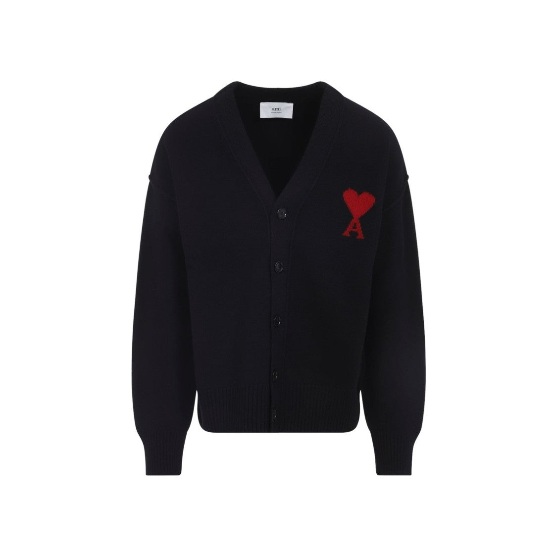 Ami Cardigan-Style Sweater With V-Neckline