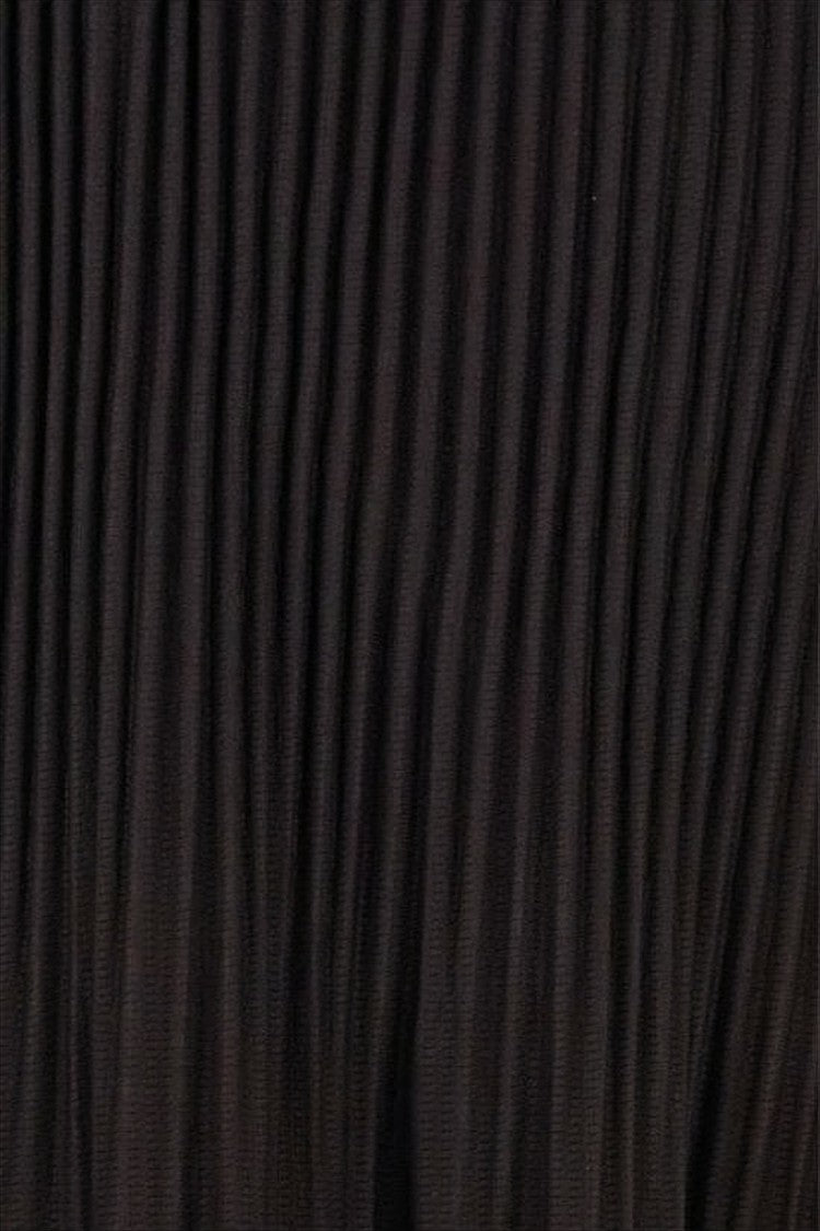 Homme Plissé Issey Miyake Cropped Black Pleated Jogger Pants With Elastic Waistband