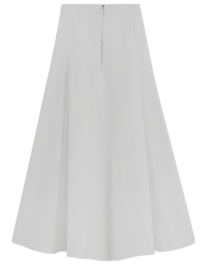Jacquemus Cotton Triangle Skirt With Offset Hem