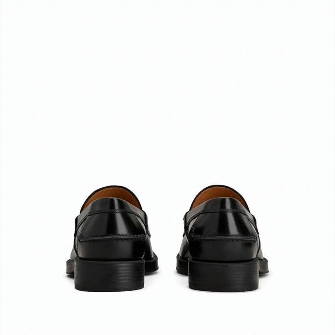 Tod's Classic Black Leather Loafers With Penny Strap