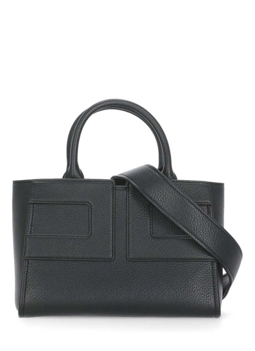 Elisabetta Franchi Structured Black Handbag