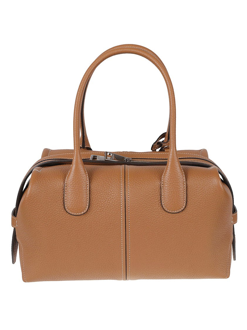 Tod's Brown Textured Leather Convertible Tote Bag