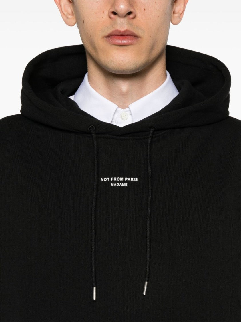 Drôle De Monsieur Le Hoodie Slogan À Poche Classique