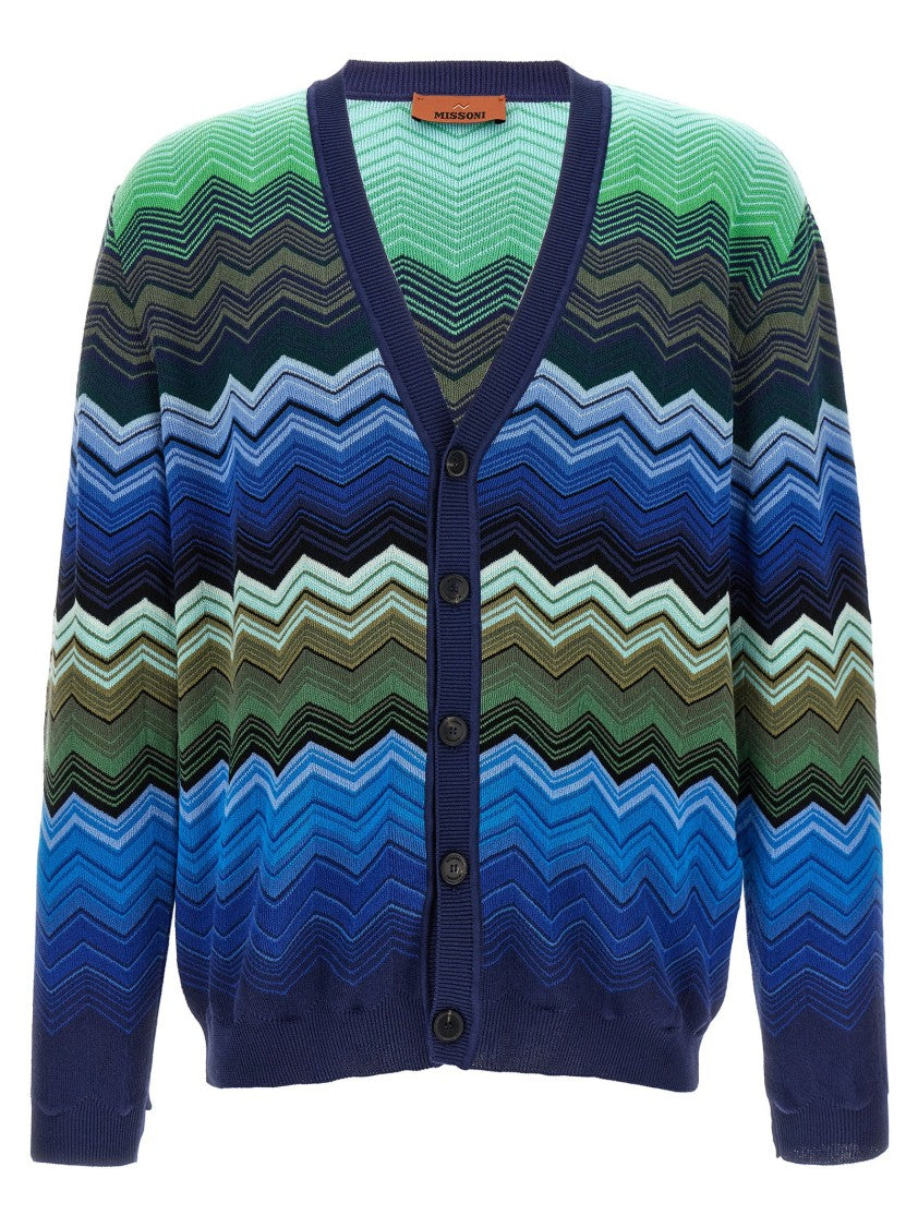 Missoni Zigzag Pattern Knitted Cardigan