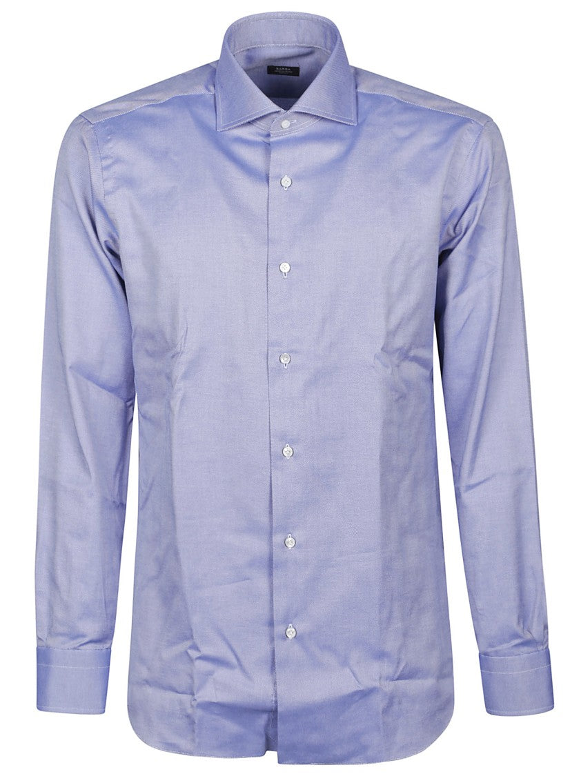 Barba Napoli Long Sleeve Tailored Cotton Shirt