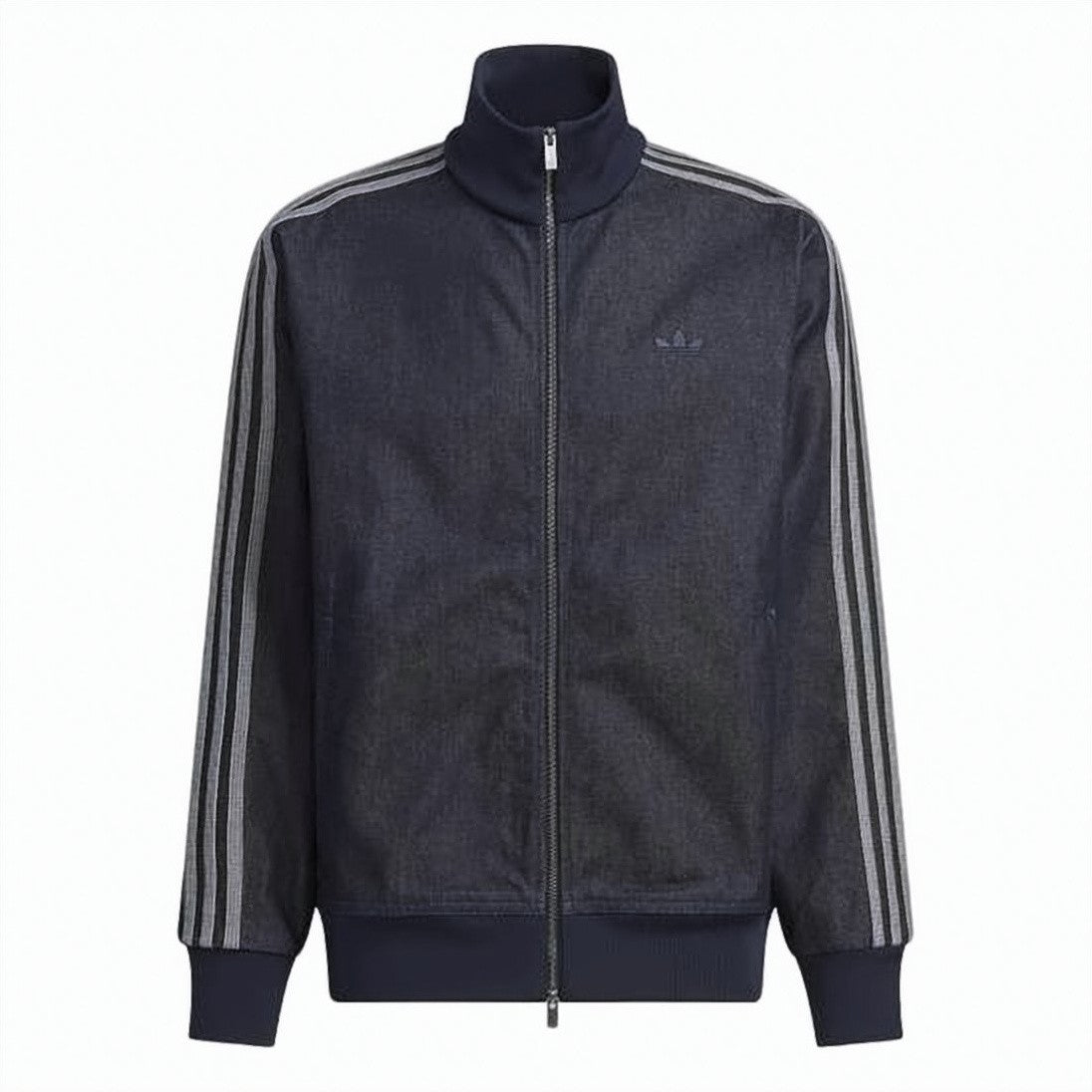 Adidas High Collar Full-Zip Jacket With Ribbed Accents