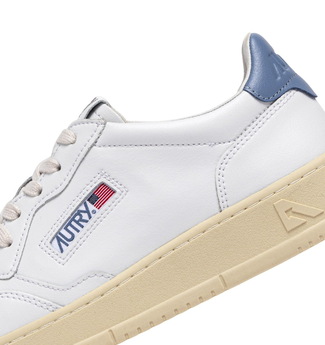 Autry Medalist Lowleat Leat Wht Tempest Sneakers