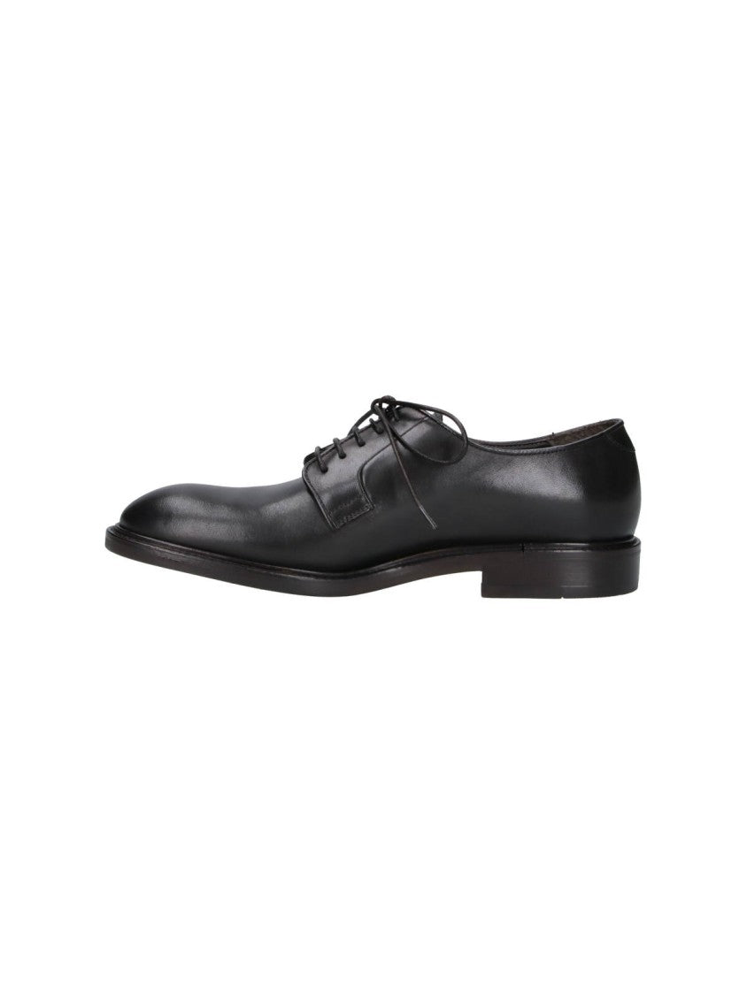 Alexander Hotto Rounded Toe Lace-Up Leather Brogues