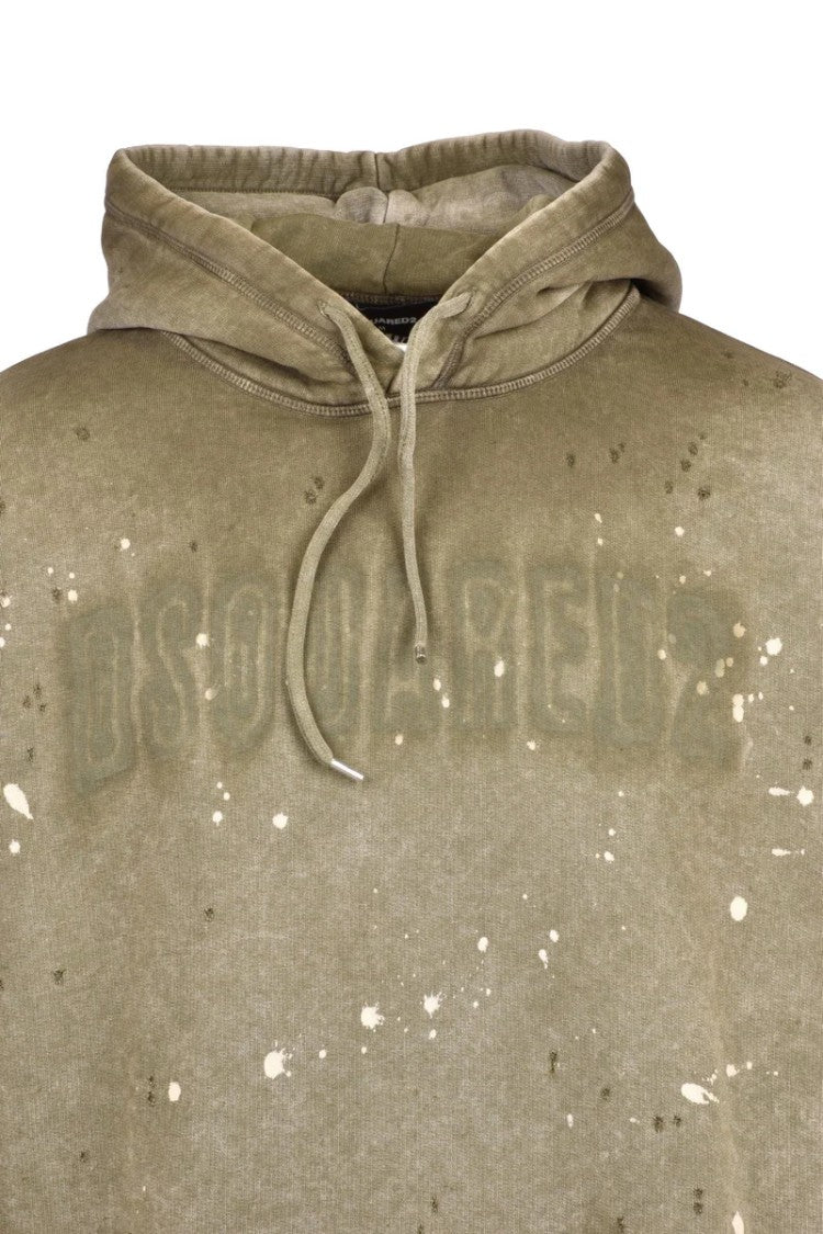 Dsquared2 Distressed Effect Sweatshirt - Green