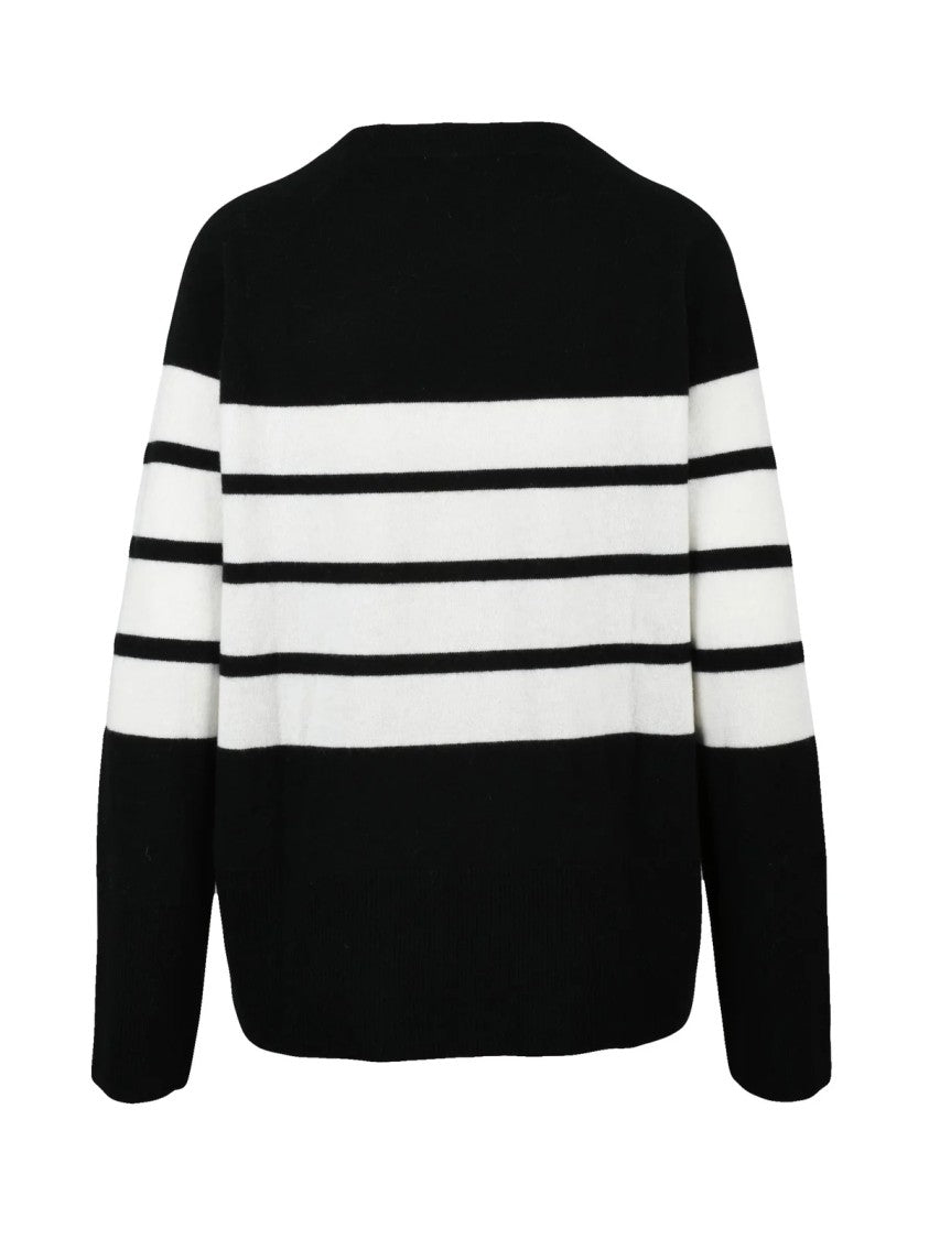Kaos Bold Stripe Oversize Sweater With Elegant Comfort